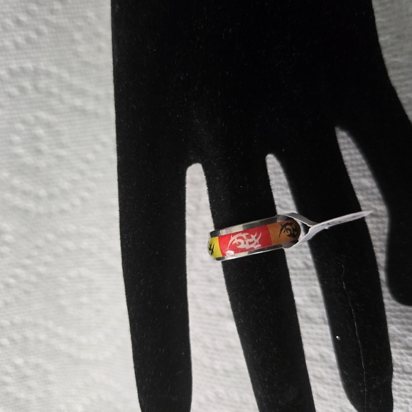 Colorful Enamel Ring Multiple Sizes - Picture 3 of 7